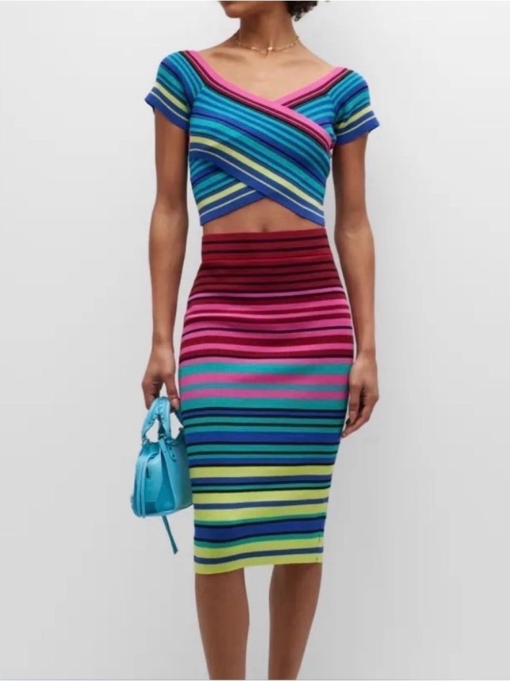 LE SUPERBE Oaxaca Knit Skirt and Top• small • MSRP $470 NWT